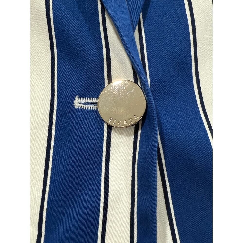 ESCADA Cabana Blazer Blue Stripe Women's Size 40 (US size 10) (087) - Picture 4 of 12
